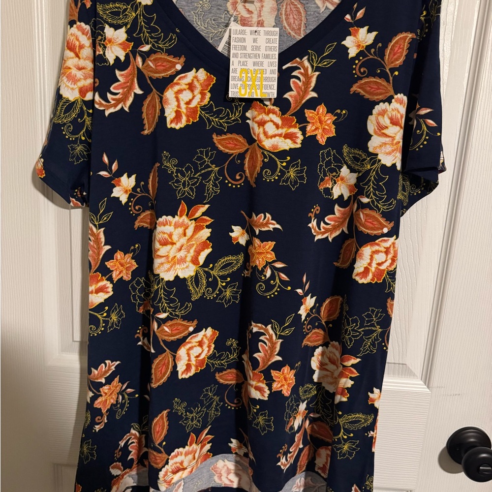 Floral V-Neck Women's Top